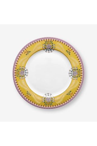 Sarı Porselen Kahvaltı Tabağı 23 Cm