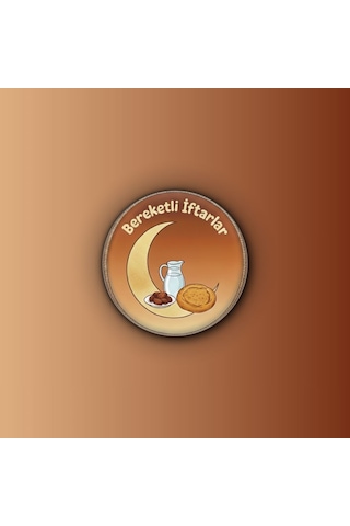 Bereketli İftarlar Buton Rozet - Ramazan Sofrası Hediyesi - İftar Daveti Ve Organizasyon Rozeti Çok Renkli