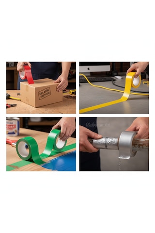 Çok Amaçlı Su Geçirmez Sızdırmaz Dayanıklı Boru Çatlak Onarım Izolasyon Tamir Bandı 48mm 10mt 5'li Paket
