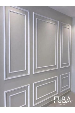 Boyanabilir Dekoratif Pvc Duvar Çıtası 4 Cm 1 Boy 240 Cm Duvar Süsleri Koridor Salon Çıta Tasarım