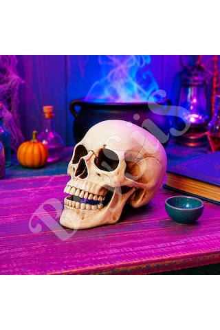 Beysüs Cadılar Bayramı Halloween Dekoratif Kurukafa