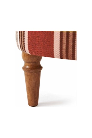 Just Home Triport Puf - Ekose Renkli