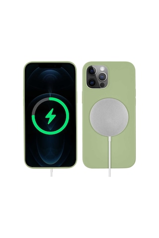 Apple Uyumlu iPhone 12 Pro Kılıf Zore Silksafe Wireless Kılıf