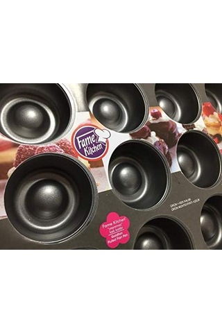 Kıtchen 12li Teflon Kaplı Muffin Kek Kalıbı Beyaz