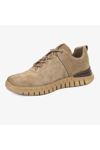 Greyder 17632 Erkek Vizon Hakiki Deri Sneaker Ayakkabı Vizon