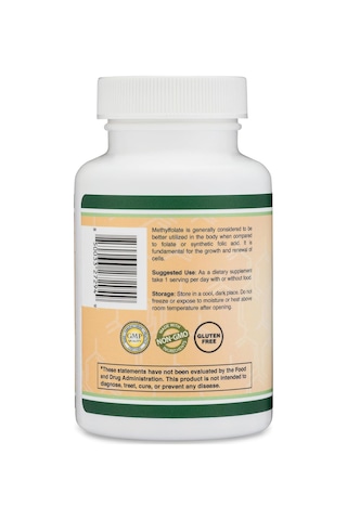 Double Wood Methylfolate 1,000mcg, 120 Caps Methylated Folate Tha