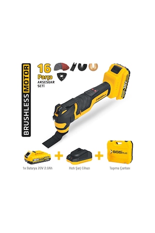 SGS SGS5435 20V 2 Amper Akülü Kesme Raspalama Zımpara Makinesi