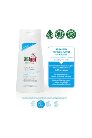 Sebamed Kepek Karşıtı Pirokton Olamin İçerikli Yağlanma Önleyici Etkili Şampuan 400 ML