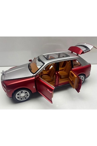 Rolls Royce Metal Model Araba Metal Oyuncak Araba 1.24 Koleksiyon Araba Kapılar Açılır Sesli Işıklı Gri