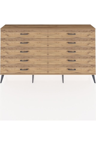 Arges Konsol 10 Çekmeceli 176x30x99 Çam-çam Çam-çam