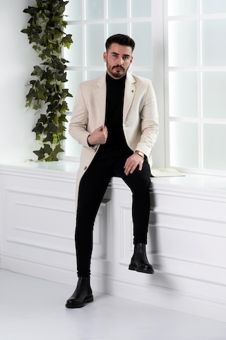 Sir Slimfit Erkek Kaşe Kaban 001