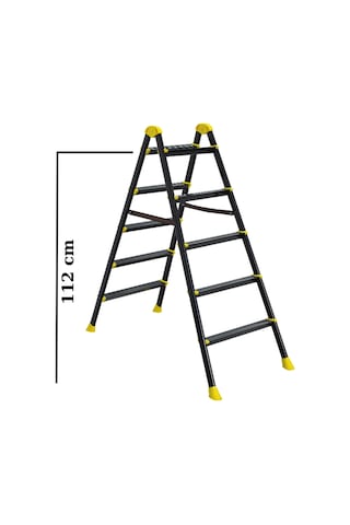 Ze Zigana Ev Gereçleri Zigana Hardy 5x5 Çift Çıkışlı Metal Merdiven Katlanır Ev Ofis Bahçe İnşaat Tipi