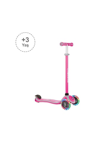 Globber Primo Plus Işıklı Scooter - Pembe Pembe