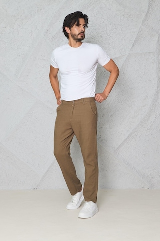 Blayn Jeans Erkek Fileto Cepli Yazlık Keten Pantolon Vizon
