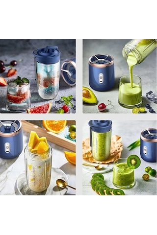 Trendooze W Taşınabilir Suyu Mikseri Mikser Meyve Mavi Hallow Aoresac-mini 40 Me