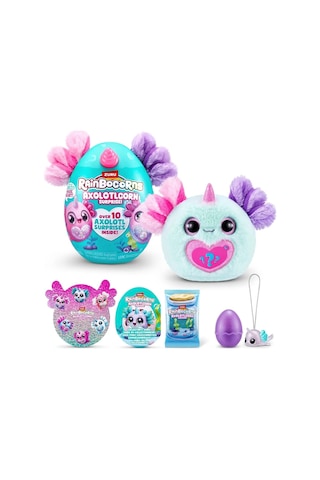 Giochi Preziosi Rainbocorns Axolotlcorn Sürpriz Peluş Rar35000 92120tq1 Mor Pembe 3lü Kulak Çok Renkli