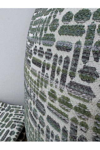 Nivemeshome Elyaf Dolgulu Kırlent 45x45 Lisa 02 Yeşil Yeşil