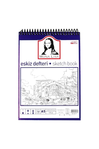 Monalisa Eskiz Defteri Telli A5 120 Gr 50 Yp Mn13-5 Lacivert