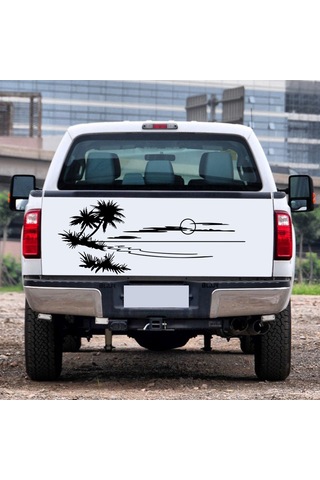 Monyee Kamyon, Karavan Ve Kamp Araçları İçin Siyah Vinyl Sticker - Özel Desenli Vücut Decal