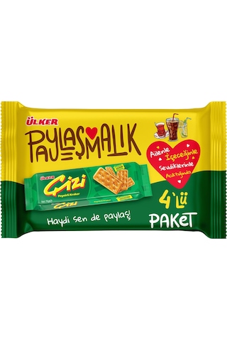 Ülker Çizi Kraker 4'lü 280 Gr Ve Çiziviç 3 Lü 246 Gr 6 Lı Karma Paket