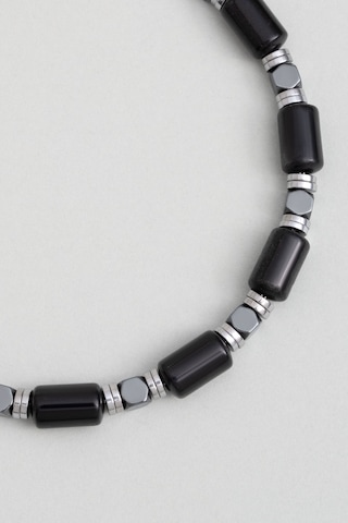 Hematit Taşlı 21 Cm Çelik Erkek Bileklik