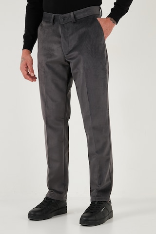 Buratti Normal Bel Regular Fit Düz Paça 2'Li Paket Erkek Kadife Pantolon 645Merlins2 Gri-Haki