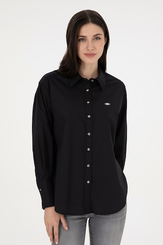 U.s. Polo Assn. Kadın Siyah Gömlek Desenli 50293802-vr046 Siyah