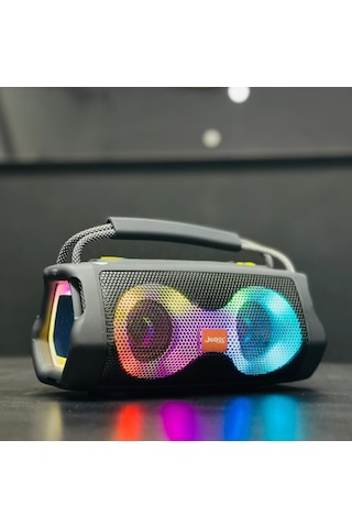 Jedel Sa-217 Taşınabilir Bluetooth Hoparlör, Rgb Led Işıklı, Kablosuz, Boombox Tasarım Ses Bombası