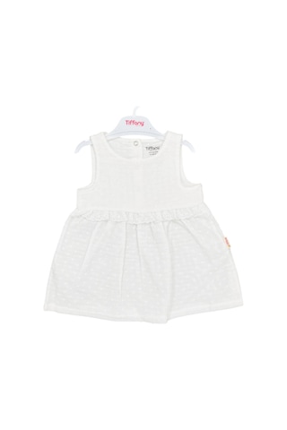 Tiffany Baby & Kids Tiffany Baby Müslin Newborn Pure Theme Elbise 10086 Ekru