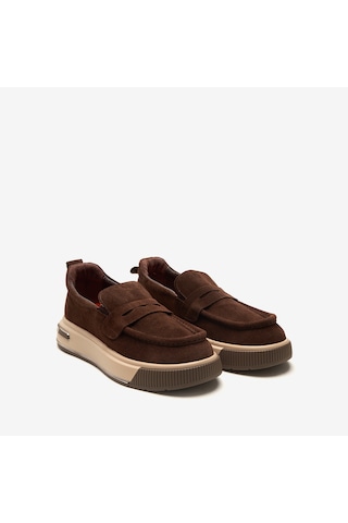 Kahve Süet Sneaker Erkek Ka-alfa8204 John May Alfa Kahverengi