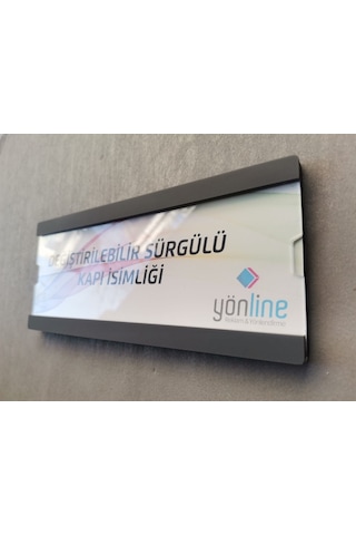 Değiştirilebilir Sürgülü Kapı Isimliği