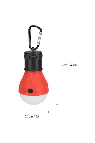 Gajeena Taşınabilir 3 Led Modlu Yüksek/düşük/sos Abs Su Geçirmez Kamp Feneri, Çadır Ağaç Dalı Askı Deseni, 60 Lumens Sarı Kartlı Paket Çok Renkli