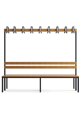Ayakkabılıksız 6 Ayaklı Çift Taraflı Bank, 18 Kanca, 200x85x170 Cm, Spor Bankı