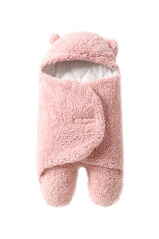 Moveevo Bebek Sonbahar Ve Kış Kalınlaştırılmış Kuzu Polar Battaniye Bölünmüş Bacak Uyku Tulumu Açık Pembe Kalınlaştırılmış Beden M Pembe