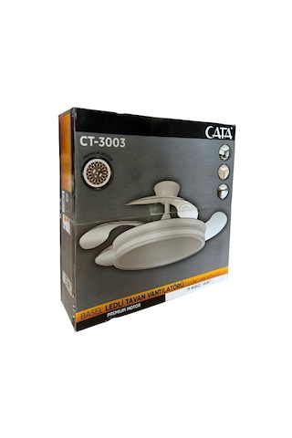 Cata Ct-3003 Basel Tavan Vantilatör Led Aydınltmalı