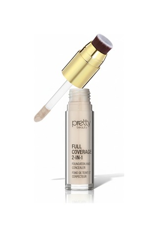 Wonderway Full Coverage 2-in-1 Fondöten & Kapatıcı Concealer 01 Açık Ten