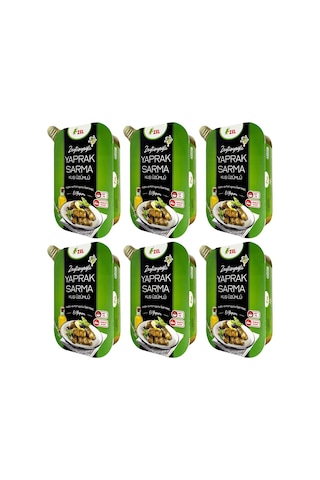 Zel Zeytinyağlı Yaprak Sarma Kuş Üzümlü 200 Gr X 6 Adet