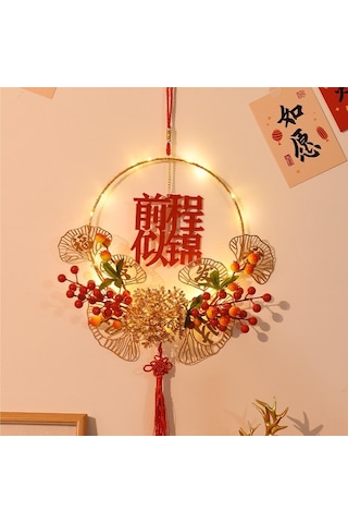 Reedark Yılbaşı Dekorasyon Seti: Led Işıklı Çiçek Yüzüğü, Ev Dekoru, Dıy Montajlı, 2 Metre Işık Tel, Yeni Yıl Ve Bayram Atmosferi