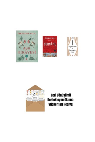 Aşk Hikâyesi + Surnâme - Bir Osmanlı Mâcerası + Neyzen Tevfik Ciltli + Okuma Sticker'ları