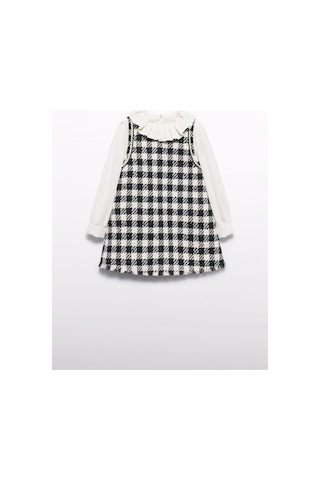 Mayoral Abel&lula Kız Çocuk Pullu Uzun Kol Elbise Siyah