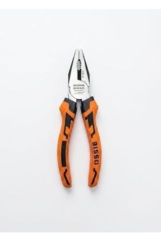 Bısso 1. Kalite Profesyonel Kombinasyon Pensesi 7 İnç 180 Mm - Yüksek Kalite Krom Vanadyum Çelik Cr-v , Ergonomik İzoleli Sap, Ağır Hizmet Tipi Tel Kesici Ve Genel Amaçlı El Aleti