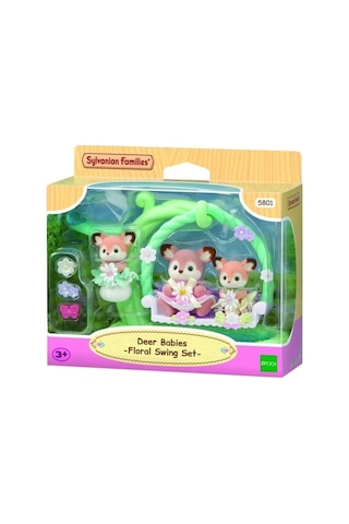 5801 Sylvanian Families Geyik Bebekler Ve Çiçekli Salıncak Seti +3 Yaş Standart