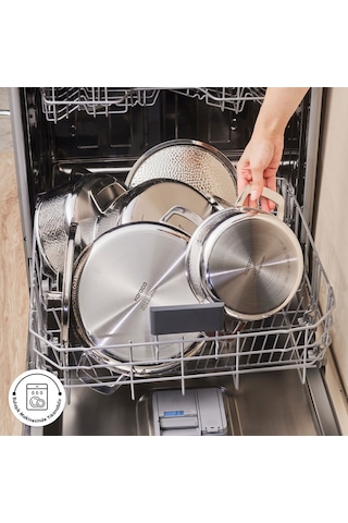 Karaca Power Steel 316+ 3ply Voyager İndüksiyon Tabanlı 8 Parça Çelik Tencere Seti Gümüş
