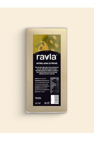 Ravla Naturel Sızma Zeytinyağı - Sofralık 5l