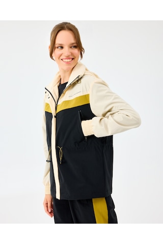 Skechers W Adjustable Waisted Full Zip Micro Jacket Kadın Ecru Mont S2520208-1983 Ekru