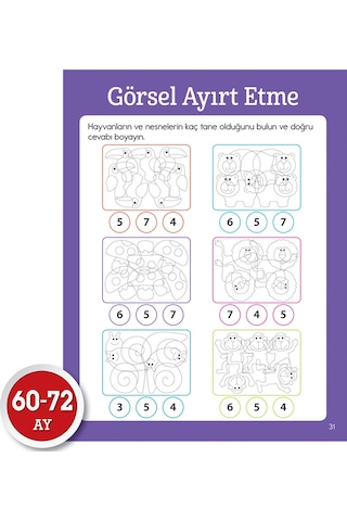 Okul Öncesi Mucit Beyinler Eğitim Seti 60-72 Ay - Dikkat Atölyesi Yayınları