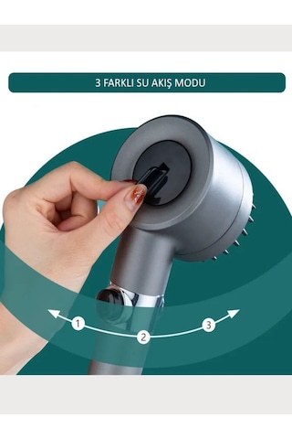 Masaj Taraklı 3 Fonksiyonlu Aç Kapa Özellikli Duş Başlığı