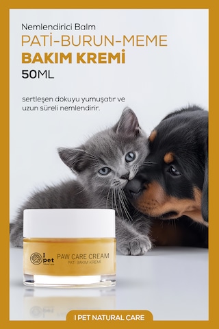Kedi Köpek Pati Bakım Kremi Çatlak Onarıcı, Doğal Ve Vegan Nemlendirici 50 Ml