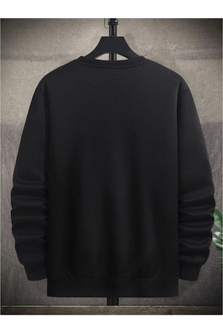 Altamira Unisex Çizgi Baskı Bisikletyaka Sweatshirt 001