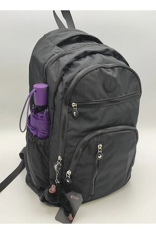 Unisex Krinkıl Su Geçirmez Kumaş Büyük Boy Çok Gözlü Çanta